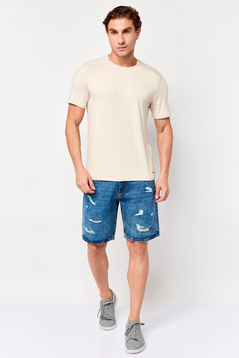 Celio شورتات جينز ممزقة للرجال، أزرق مغسول - Image 2