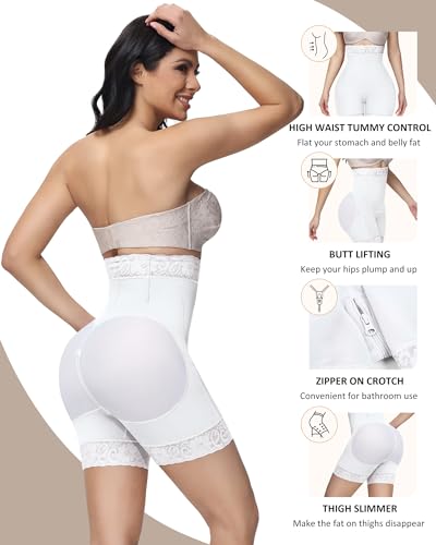 SHAPSHE Faja Body Shaper Tummy Control Body Shapewear Underwear Shapewear Girdles for Women Extra Firm Tummy Control Plus Size Tummy Tucker Shapewear for Women Postpartum Faja Low Back Shapewear Short - Image 3