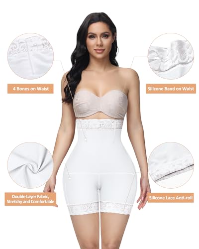 SHAPSHE Faja Body Shaper Tummy Control Body Shapewear Underwear Shapewear Girdles for Women Extra Firm Tummy Control Plus Size Tummy Tucker Shapewear for Women Postpartum Faja Low Back Shapewear Short - Image 4