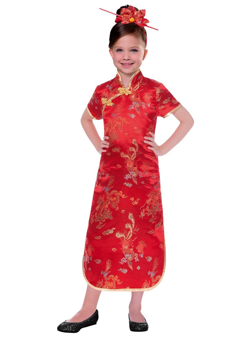 Party Centre Traditional Chinese Girl Costume for Kids - Image 1