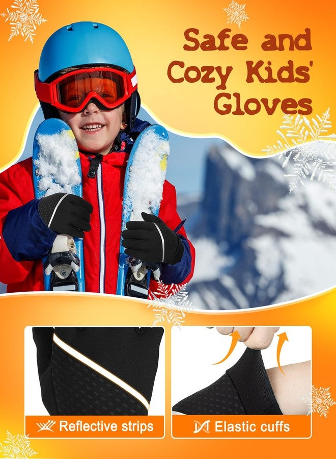 aopow Kid Gloves Kids Touchscreen Gloves - Winter Warm Cold Weather Touch Screen Running Thermal Riding Cycling for Boys Girls 8-10 Years - Image 5