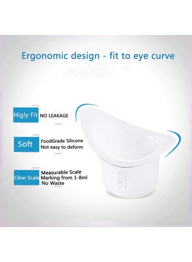 FOYARA Eye Bath Silicone Eye Wash Cup Set Of 12 For Refresh And Clean Tired Eyes - Image 2
