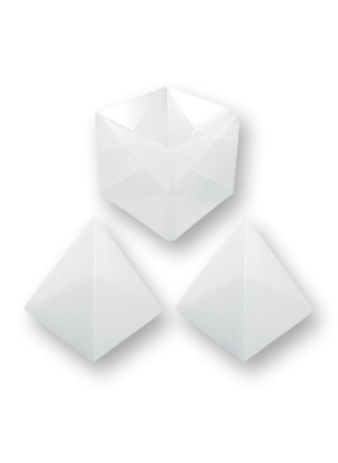 Graffiti Resin - Big DIY Pyramid Resin Mold Large Silicone Jewelry Making Craft Mould Tool Set 15/5.9 Cm 2 x Inner Silicone Molds, 1 x Outter Shell - Image 1