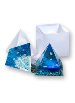 Graffiti Resin Big DIY Pyramid Resin Mold Large Silicone Jewelry Making Craft Mould Tool Set 15/5.9 Cm 2 x Inner Silicone Molds, 1 x Outter Shell  - Image 1