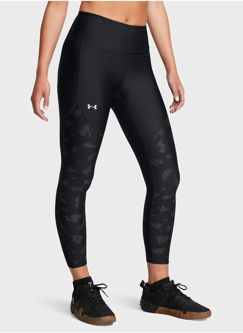 UNDER ARMOUR Tech Print Panel Ankle Leggings