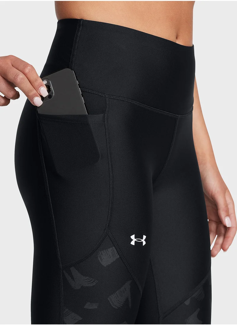 UNDER ARMOUR Tech Print Panel Ankle Leggings