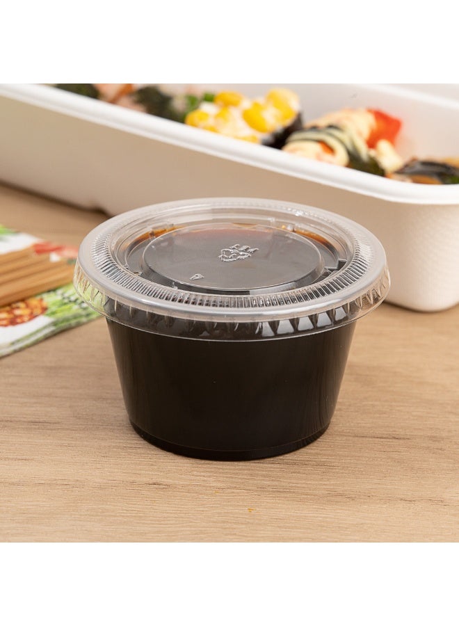 Restaurantware RW Base 4 Ounce Sauce Cups, 2000 Microwave-Safe Condiment Cups - Crack-Resistant, Disposable, Clear Plastic Portion Cups, For Samples, Sauces, Or Toppings, Lids Sold Separately - Image 4