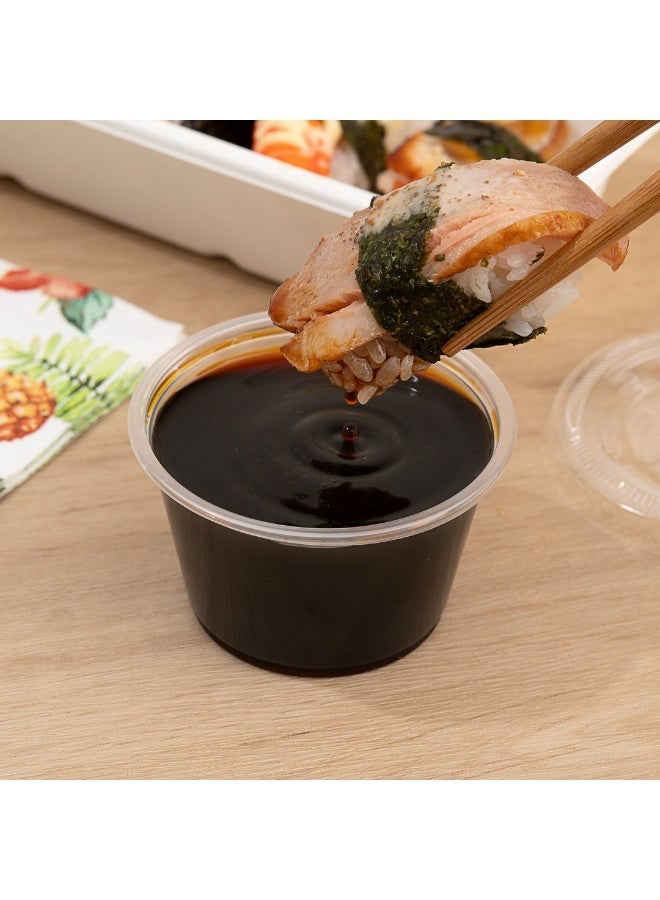 Restaurantware RW Base 4 Ounce Sauce Cups, 2000 Microwave-Safe Condiment Cups - Crack-Resistant, Disposable, Clear Plastic Portion Cups, For Samples, Sauces, Or Toppings, Lids Sold Separately - Image 5