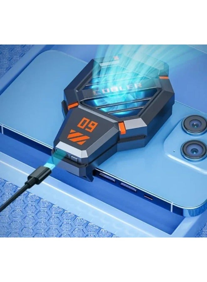 Mobile Phone Cooler for Gaming, Cell Phone Cooling Fan for iPhone Samsung Moto, Mobile Phone Cooler for Games and Movies, LED Temperature Display/USB Powered - Image 3