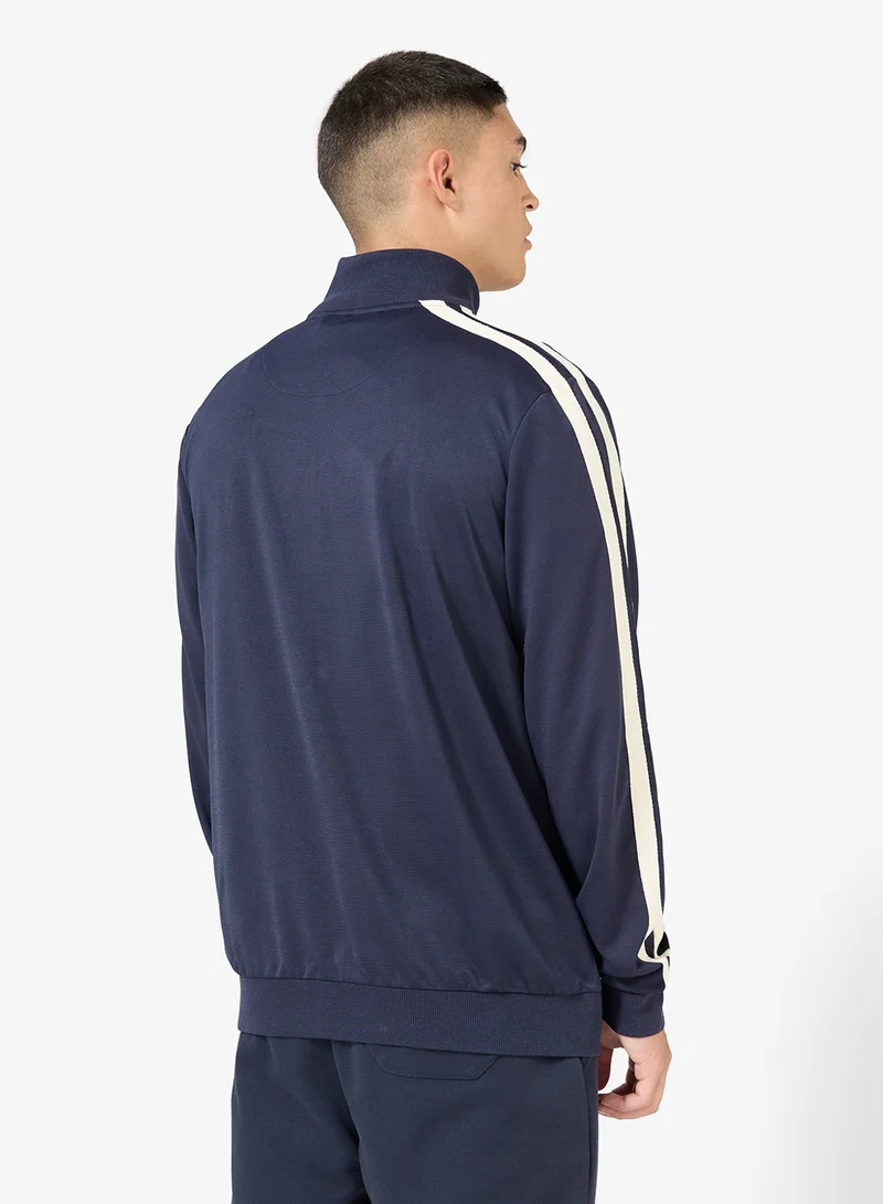 BRAVE SOUL Funnel Neck Zip Through Track Top