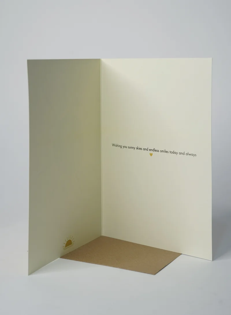Share the Love Sending You Sunshine Gold Foil Greeting Card