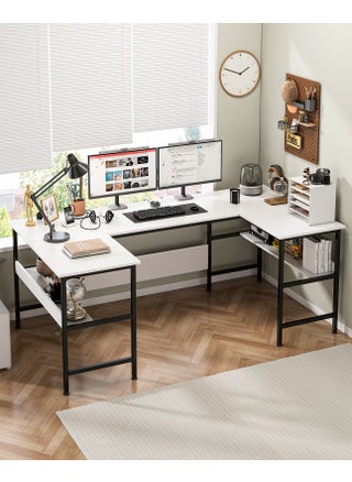 U Shaped Desk With Storage Layer Computer Corner Desk for living Room Gaming Desk Office Workstation 180*100*75 cm - pzsku/Z271A1AF216C84D39698AZ/45/_/1739153409/4ed89ea8-3bd1-4527-884e-c859196f9429