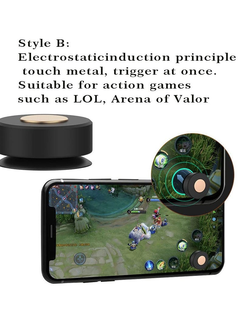 مشغلات تحكم الألعاب المحمولة لـ PUBG وFortnite وCall of Duty Mobile - مشغلات تحكم حساسة للتصويب والتصويب للهواتف والأجهزة اللوحية التي تعمل بنظامي التشغيل iPhone/Android (زوج واحد) - Image 3