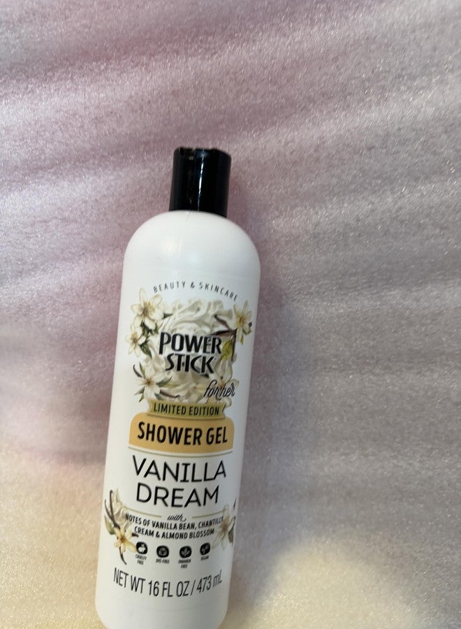 Power Stick for Her Limited Edition Vanilla Dream Shower Gel, Body Wash, 33.8 Fl Oz, Paraben Free, All Skin Types - Image 3