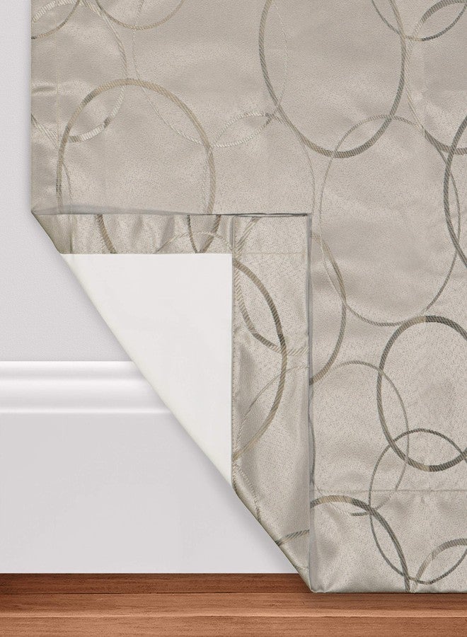 ECLIPSE Meridian Modern Blackout Thermal Grommet Window Curtain for Bedroom or Living Room (1 Panel), 42 in x 84 in, Linen - Image 5