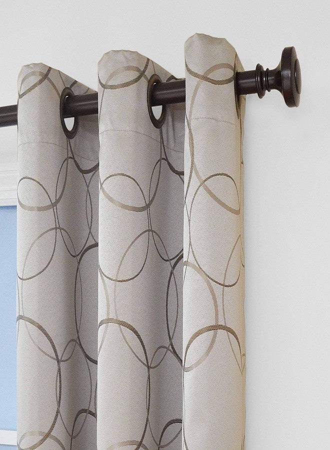 ECLIPSE Meridian Modern Blackout Thermal Grommet Window Curtain for Bedroom or Living Room (1 Panel), 42 in x 84 in, Linen - Image 3