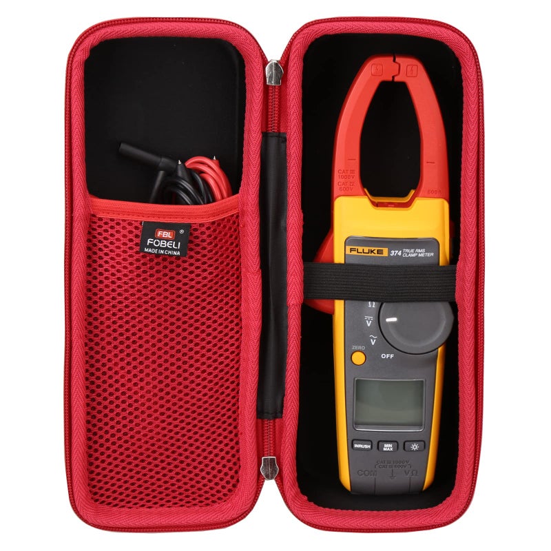 FBLFOBELI EVA Hard Carrying Case for Fluke 376/374/375FC 1000A TRMS/Milwaukee 2235-20 400/AstroAI 1000A TRMS 6000 Counts Clamp Meter (Case Only) - Image 1