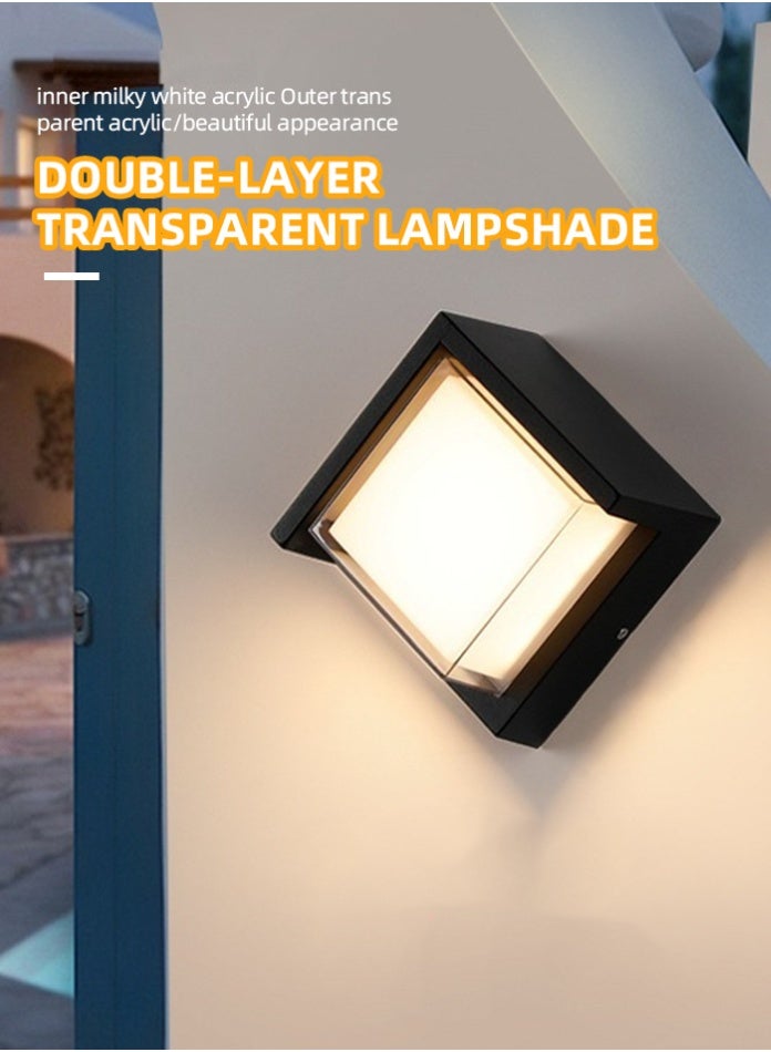 Vmax Modern 2 Pieces - Round LED Wall Light IP65 16W Wall Sconce for Indoor / Outdoor Lighting Wall Lamp Decor - Image 3