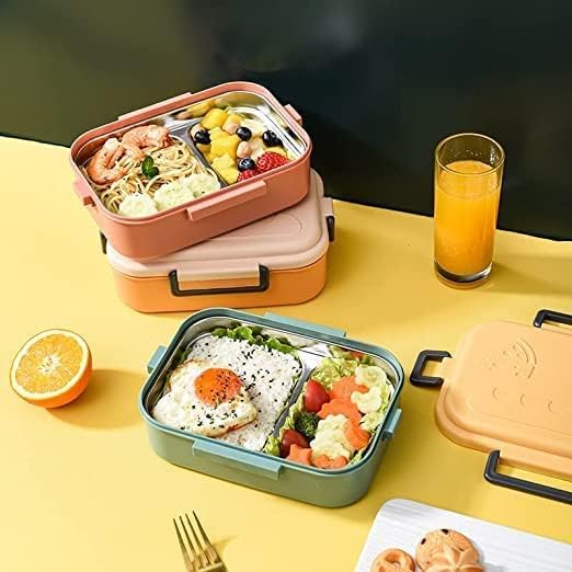 SUNBEET Insulated Lunch Box for Kids Insulated Lunch Box for School Stainless Steel Tiffin Box for Boys Girls School Lunch Boxes for Office Men with Spoon_800 ML Yum Tum Lunch Box - Image 4