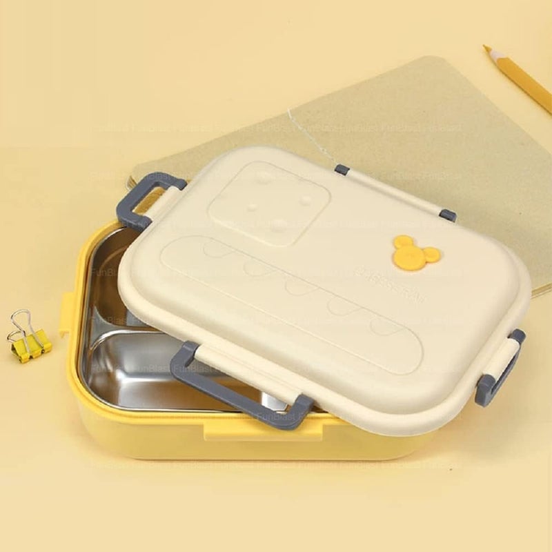 SUNBEET Insulated Lunch Box for Kids Insulated Lunch Box for School Stainless Steel Tiffin Box for Boys Girls School Lunch Boxes for Office Men with Spoon_800 ML Yum Tum Lunch Box - Image 3