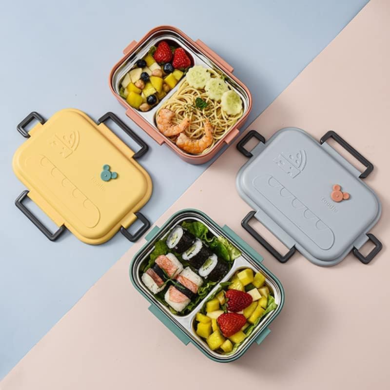 SUNBEET Insulated Lunch Box for Kids Insulated Lunch Box for School Stainless Steel Tiffin Box for Boys Girls School Lunch Boxes for Office Men with Spoon_800 ML Yum Tum Lunch Box - Image 5