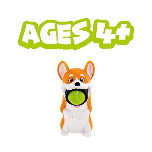 Hog Wild Corgi Ball Popper Toy - Includes 4 Soft Foam Balls - Squeeze to Pop Air Powered Balls Up to 20 Feet - Launcher Safe for Indoor/Outdoor Play - Party Favor Gift for Kids, Girls, Boys Ages 5+ - Image 3