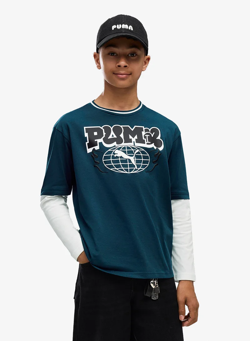 PUMA Youth Mid90S Relaxed T-Shirt