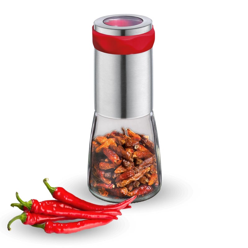Cilio Premium Piccante Chili Chilli Mill Grinder Red one size silver