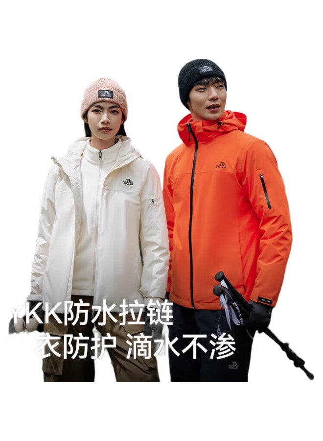 PELLIOT [Zhuifeng] 3-In Waterproof Jacket For Men And Women, Outdoor Spring And Autumn Hard Shell Mountaineering Coat 114301033 Black 2X - Image 2