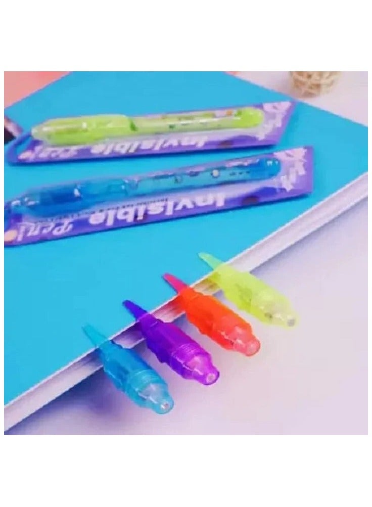 Toy Box Invisible Ink Magic Pen with UV Light Multi-Function Pen Birthday return gift for kid - Image 4