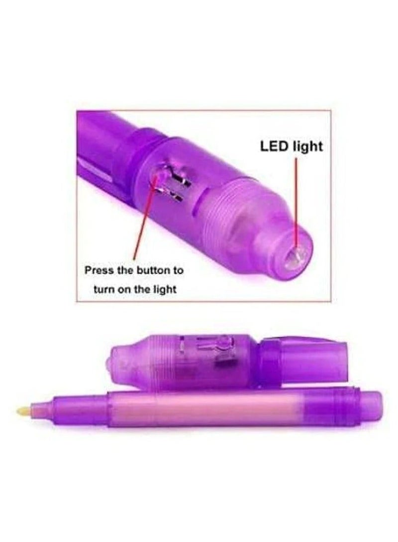 Toy Box Invisible Ink Magic Pen with UV Light Multi-Function Pen Birthday return gift for kid - Image 5