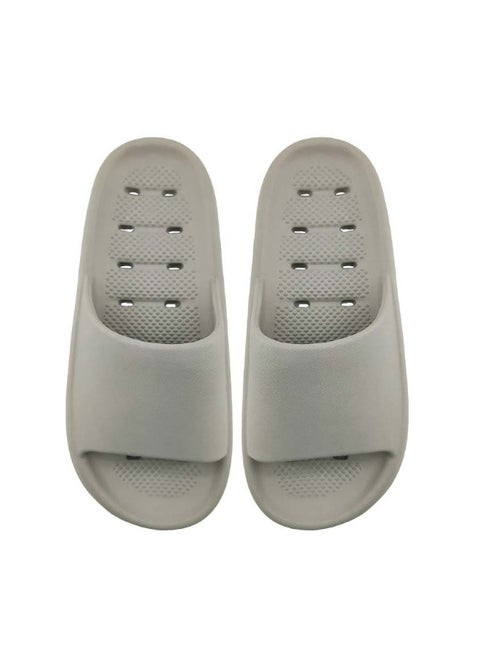 MINISO Lightweight Men's Bath Slippers (Gray, 41-42) – Comfortable and Practical Bath Slippers for Men