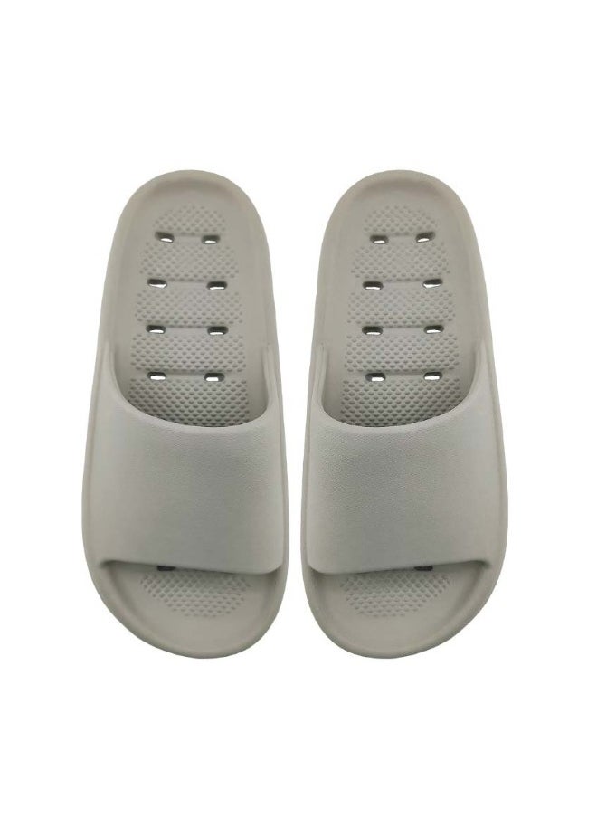Miniso - MINISO Lightweight Men's Bath Slippers (Gray, 41-42) – Comfortable and Practical Bath Slippers for Men - Image 1