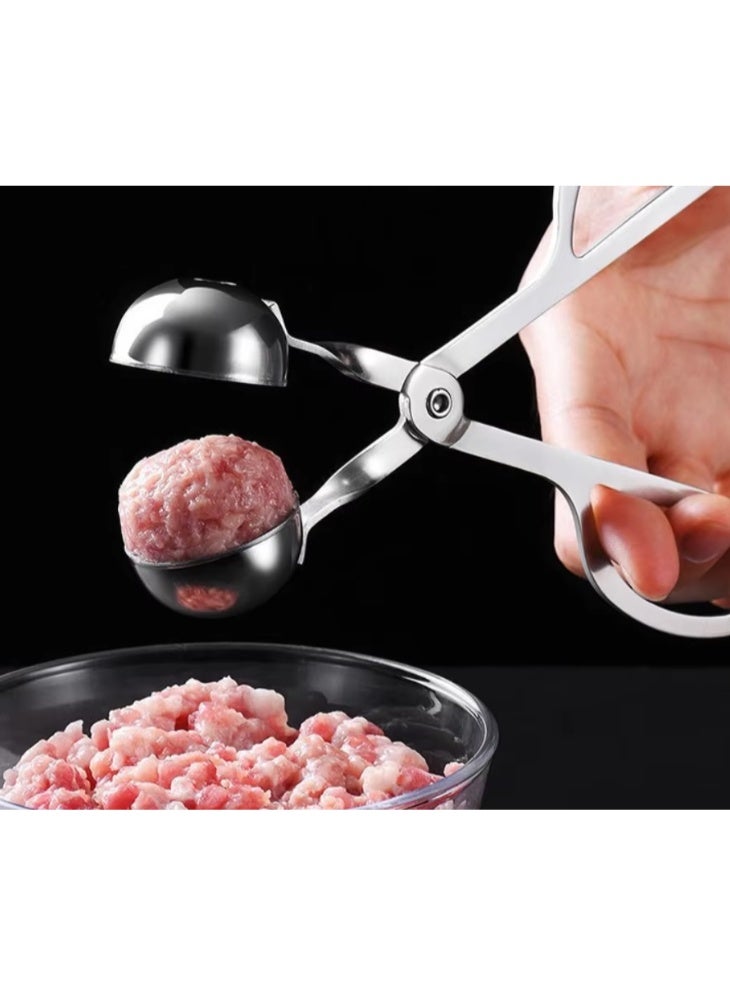 Big size,Stainless Steel Meatball Making Mold, Multi - Use Tool for Meatballs, Fish Balls & Rice Balls in Home Kitchen  - Image 4