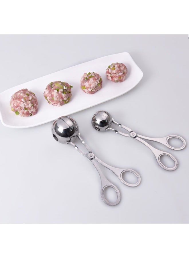 Big size,Stainless Steel Meatball Making Mold, Multi - Use Tool for Meatballs, Fish Balls & Rice Balls in Home Kitchen  - Image 2