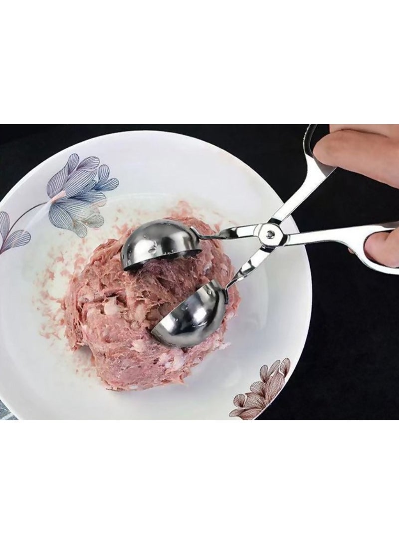 Big size,Stainless Steel Meatball Making Mold, Multi - Use Tool for Meatballs, Fish Balls & Rice Balls in Home Kitchen  - Image 3