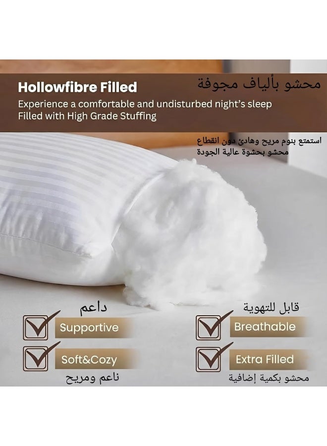 JEWELS HOME Premium Pillows Hotel Collection Soft Bed Pillows for Sleeping – Standard Size 75 × 50 cm, Set of 2 Cooling & Comfortable Pillows for All Sleepers - Image 5
