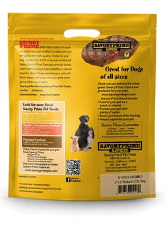 Savory Prime 100% American Beef Rawhide Chips, AllNatural Treat W/ No Preservatives, Chemicals, Or Additives, Satisfy The Urge To Chew & Promote Dental Health, 2Lb Resealable Bag (Natural Flavor)  - Image 2