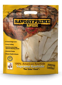Savory Prime 100% American Beef Rawhide Chips, AllNatural Treat W/ No Preservatives, Chemicals, Or Additives, Satisfy The Urge To Chew & Promote Dental Health, 2Lb Resealable Bag (Natural Flavor)  - Image 1