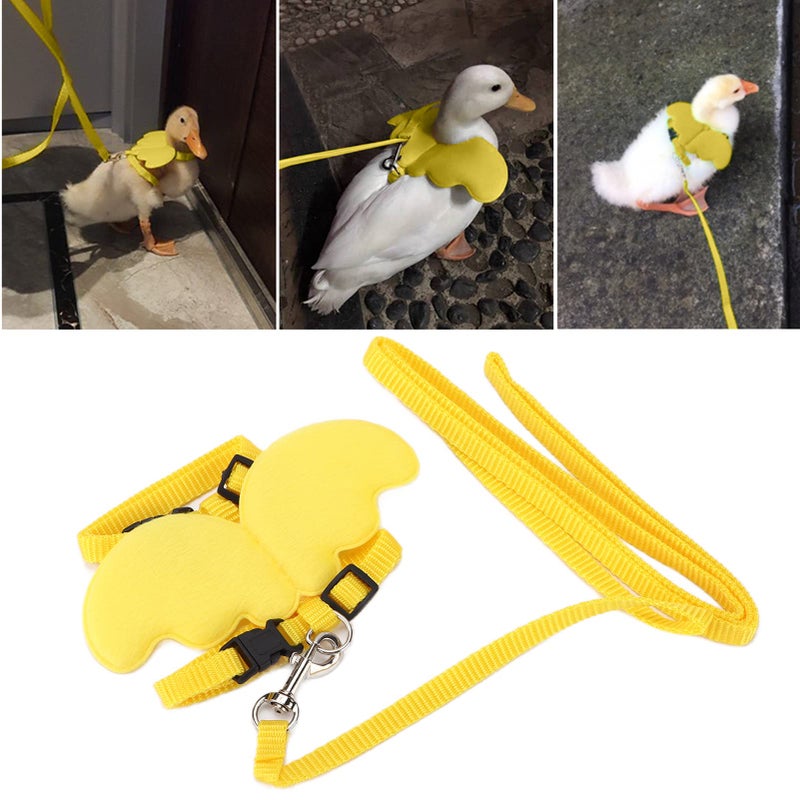 Yellow Small Pet Harness And Leash Set Elastic Breathable Cute Pattern For Outdoor - Image 5