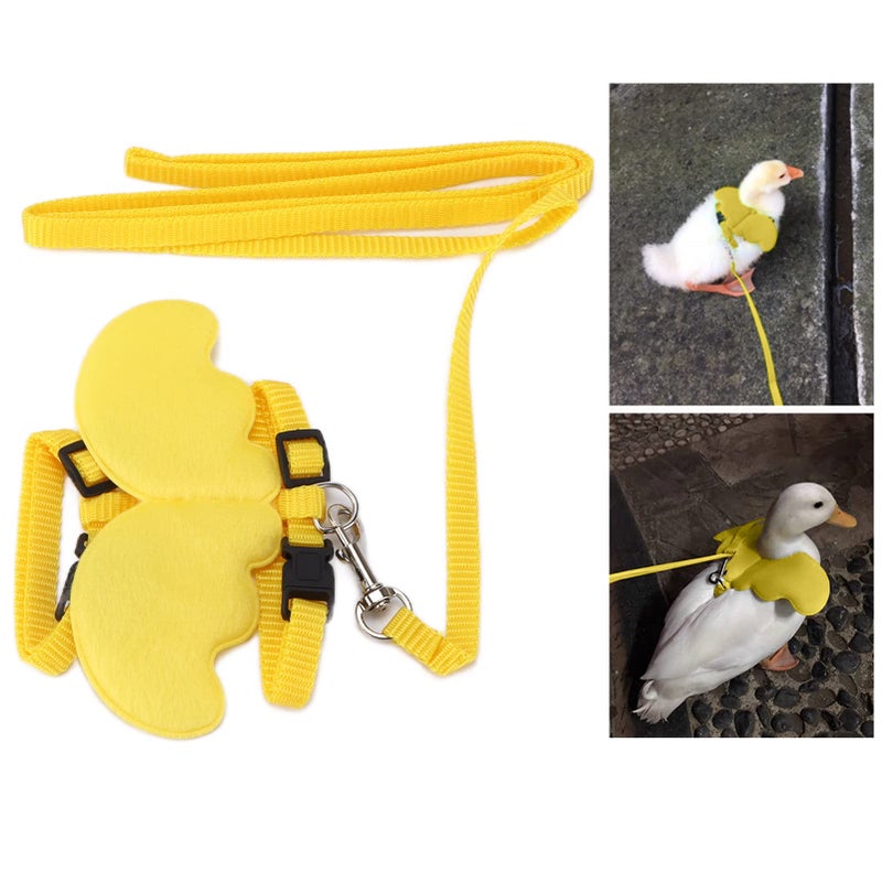 Yellow Small Pet Harness And Leash Set Elastic Breathable Cute Pattern For Outdoor - Image 4