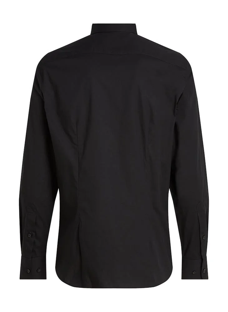 TOMMY HILFIGER  Slim Fit Flag Embroidery Poplin Shirt for Men | Best Price UAE