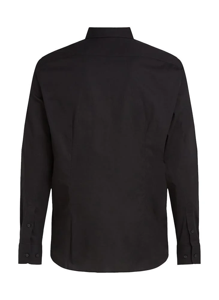 TOMMY HILFIGER  Slim Fit Flag Embroidery Poplin Shirt for Men | Best Price UAE