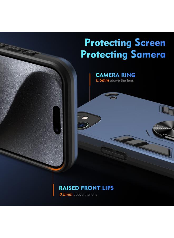 Zaboon Case For iPhone 11 Shockproof Metal Ring Holder Phone Case - Image 3