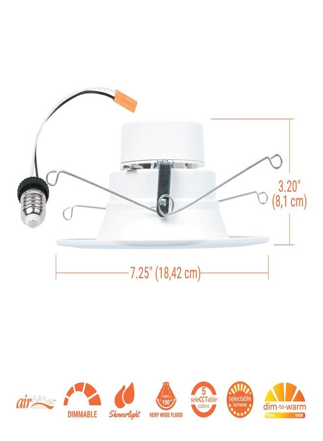 HALO RL 5/6-Inch LED Recessed Lighting Retrofit Trim with Selectable Lumens and Color Temperature - RL56LS9FSD2W1EWH - Image 4