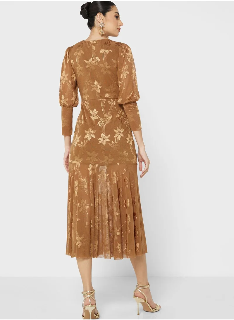 Khizana Ruched Detail Dress