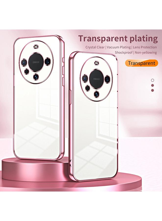 S-TOP Case For Huawei Mate 60 Transparent Plating Fine Hole Phone Case - Image 2