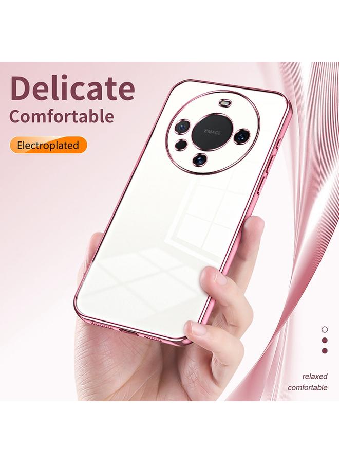 S-TOP Case For Huawei Mate 60 Transparent Plating Fine Hole Phone Case - Image 5