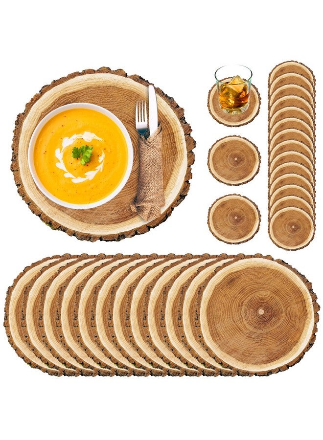 Geosar 200 Disposable Paper Placemats and Coasters Set Summer Hawaiian Luau Placemat with Coasters Outdoor Indoor for Greenery Jungle Dining Table Decoration Shower Birthday(Wood Grain) - Image 1