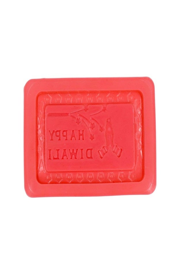 Garth Chocolate Mould – Silicone Chocolate Mould Tray for Candy, Cake&Jelly, Festive Happy Diwali Decorative Mould, Flexible, Non-Stick&Reusable, Homemade Food-Grade Baking Moulds (Pack of 1- Pink) - Image 1